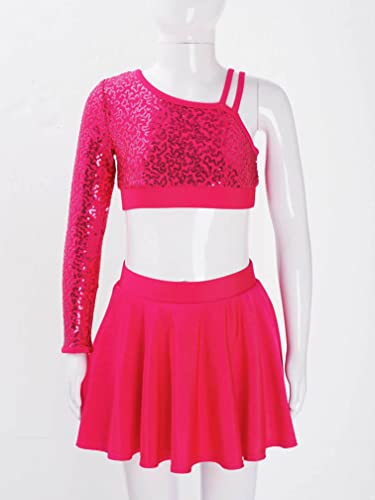 Ranrann Vestito da Ballo Bambina Paillettes Tutu