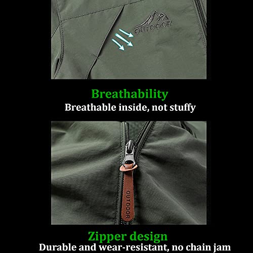 Chaqueta deportiva impermeable para hombre con capucha miniatura 5