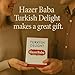 Hazer Baba Turkish Delight Candy, Mixed Nuts & Coconut-Dusted, Gourmet Snack Box, Traditional, Vegan Snack, Turkish Lokum, Sweets, Loukumi, Delicias Turcas, Halal, Kosher, 16oz (454g)