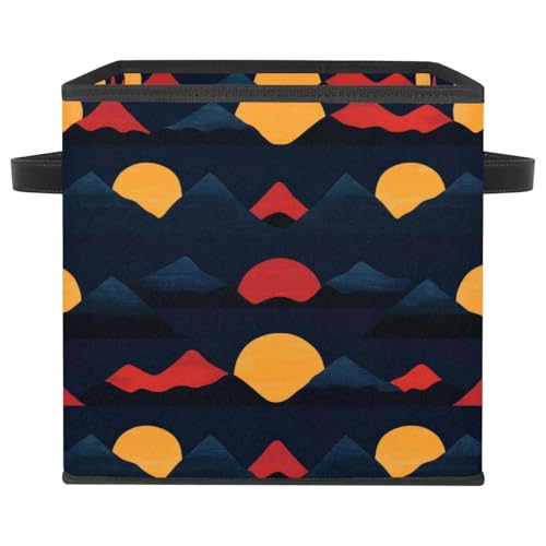 Grand cube de rangement pliable Sunset Mountain pour vêtements - 2