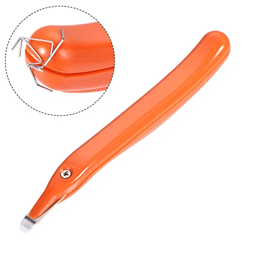 YOKIVE 2 Stück Tackerentferner, Büro Magnetischer Hefterzieher | Entfernen Sie Heftklammern ideal für Büro, Zuhause, Schreibtischzubehör (Orange)