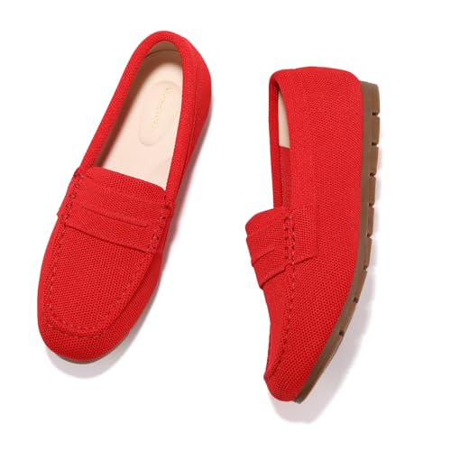 Image of Vespiero Loafers for Women Comfortable Slip on Work Flats Shoes Womens Dressy Casual Walking Shoes