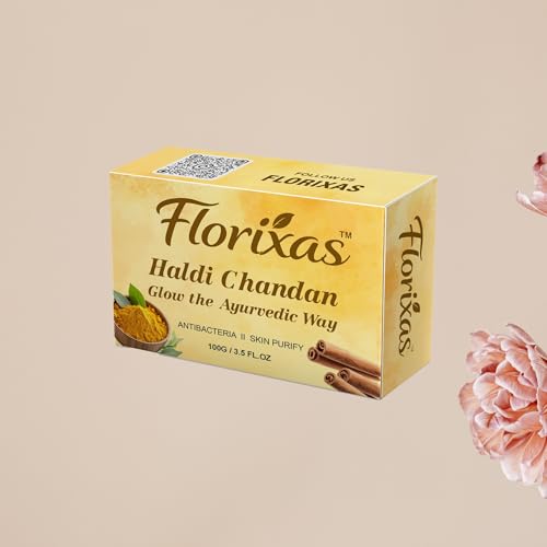 Image of Haldi Chandan Soap 100g Pack of 2 | Ayurvedic Herbal Bath Bar Turmeric Sandalwood Glow Brightening Natural Smooth Skin Unisex