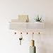 Umbra Estique Entryway Organizer, Great for Storing Keys, Small Accessories, Mail, Wallets and More, White Finish