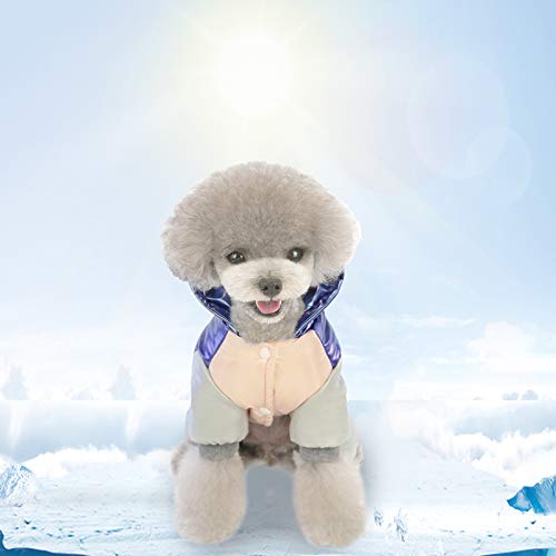 DECDEAL Casacos Dog Coats Pet Baiacu Jaqueta de Algodão Forro Extra Quente Hoodie Dog em Winter Dog