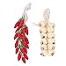Mini Garlic and Chilli Strings, 1:12 Scale Dollhouse Resin Simulation Home Decoration Dollhouse Garlic Vetageable String