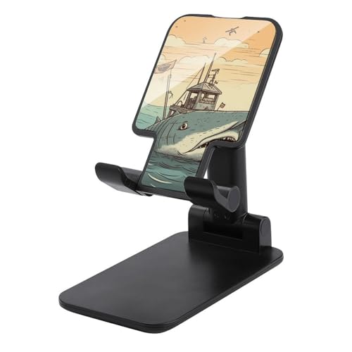 Support pliable pour bureau au design Requin d'été avec inclinaison réglable pour iPhone 13
