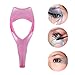 6Pcs Magic Plastic Makeup Tool Eyebrow Shaping Stencil Mascara Applicator Guard Upper Lower Mascara Guide Tool Eyelash Lash Comb (2 Sets, Pink and Blue)