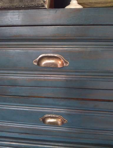 WEICHUAN 20PCS Antique Bronze Iron Drawer Knobs Pulls Handles - Vintage Kitchen Cabinets Furniture Wardrobe Medicine Pull Handle (Length: 96mm Width: 30mm)