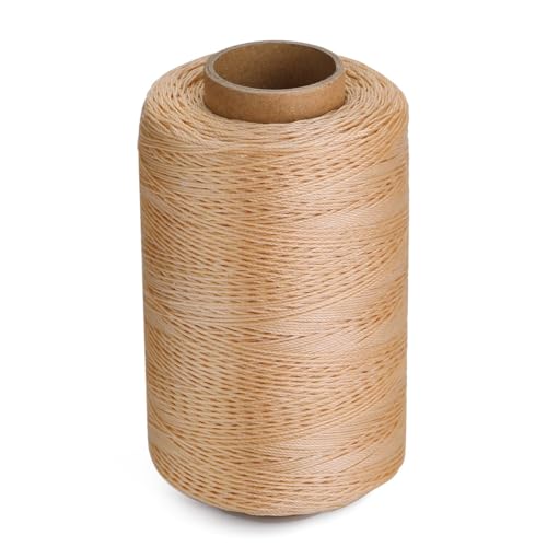 Hilo encerado para cuero beige 437 yardas 0.55 mm miniatura 1