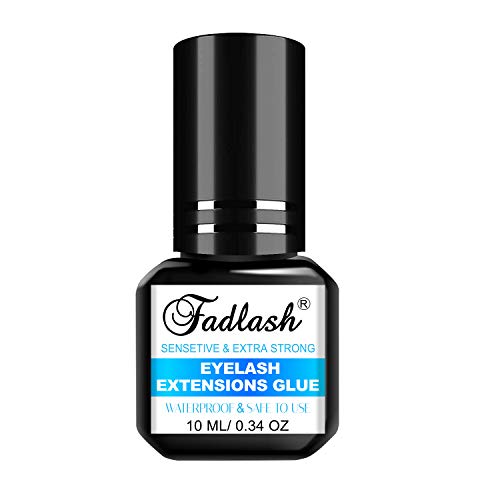 10ml Eyelash Extensions Glue Fadlash for Volume Lash Extensions 3-4 second drying Long Lasting(blue card glue 10ml)