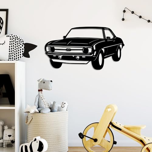 Accessoire mural décoratif noir pour salon moderne et épuré