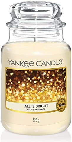 Yankee Candle Scented Candle | All is Bright Large Jar Candle | Long Burning Candles: up to 150 Hours | Perfect Gifts for Women