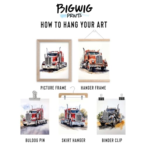 Décoration murale de camion pour chambre de garçon BigWig Prints posters - 5