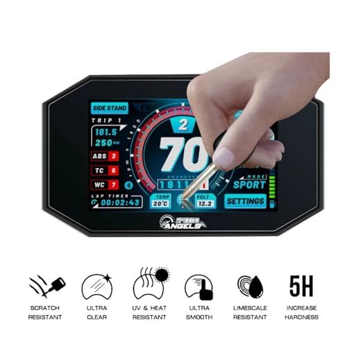 Compteur rayé ? Solution : Film de protection d'écran anti-rayures moto - 5