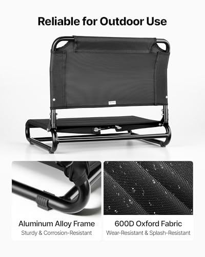 VEVOR Asiento para Kayak, Asiento Plegable con Soporte de Respaldo Cómodo, Marco de Aleación de Aluminio y Tela Oxford 600D, Fácil Montaje para Paseo, Pesca y Kayak Recreativo miniatura 6