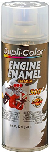 Dupli-Color DE1636 Clear Top Coat Engine Enamel with Ceramic 12 oz. Aerosol (6 Pack)
