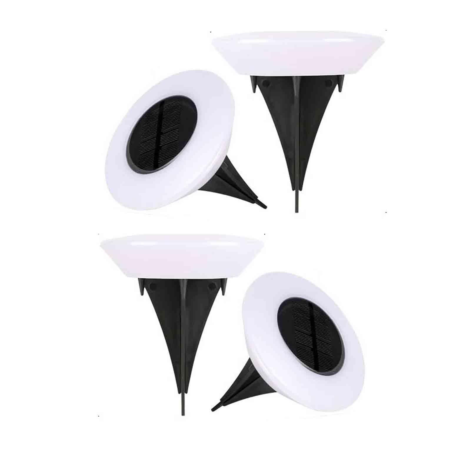 YUANCHUTOP Solar Underground Outdoor Lights, Embedded Courtyard Lawn Lights Tempered Glass，LED Landscape Lighting, IP65 Waterproof Solar Panel(Warm Light)