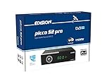 Decoder DVB-S2 HD EDISION PICCO S2 pro Ricevitore Digitale Satellitare DVB-S2 H.265 HEVC, Wi-Fi a bordo, Multistream, HDMI, SCART, SPDIF, USB, IR, lettore di schede, Telecomando Universale 2in1