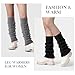 Pleneal Leg Warmers for Women - 2 Pairs Fashion Cable Knit Warm Leg Warmers 80s Accessories for Sports Yoga Party