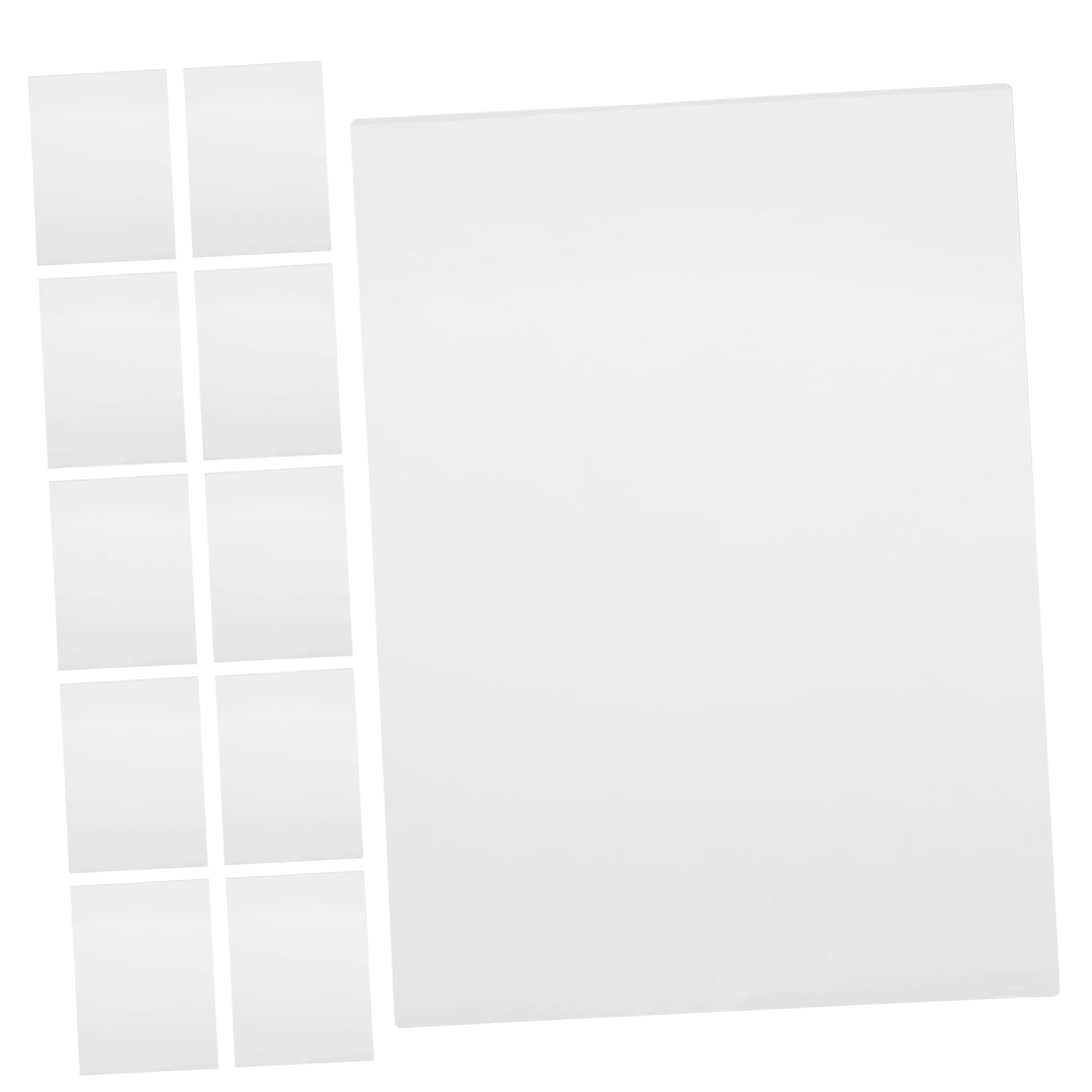 NUOBESTY 100 Pezzi Trasparenti Per Laminazione in Pet Pellicola Per Laminazione in Plastica Fogli Trasparenti Per Fotografica