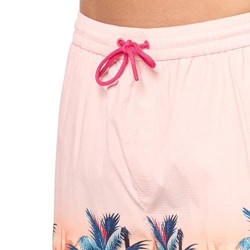 GUESS Men's Eco Swimtrunk Medium Tropical Landscape3