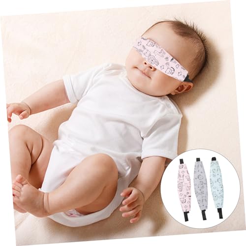 COOLHIYA 3 Pçs Carrinho De Bebê Alça De Assento De Segurança Máscara De Olho Tiaras De Bebê Faixa De