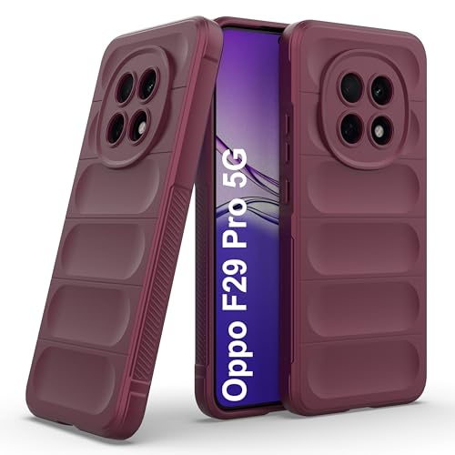 Image of Zapcase Back Case Cover for Oppo F29 Pro 5G | Compatible for Oppo F29 Pro 5G Back Cover | Liquid Silicon Magic Case with Camera Protection | Plum