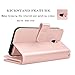 NJJEX Wallet Case for Galaxy J7 2018/J7 Refine/J7 V 2nd Gen/J7 Aero/J7 Aura/J7 Top/J7 Crown/J7 Eon/J7 Star, PU Leather Card Slots Holder Kickstand Flip Cover & Lanyard for Samsung J7 Star [Rosegold]