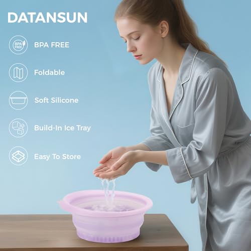 Image of Face Bowl for Ice with Built-In Icetray,Purple