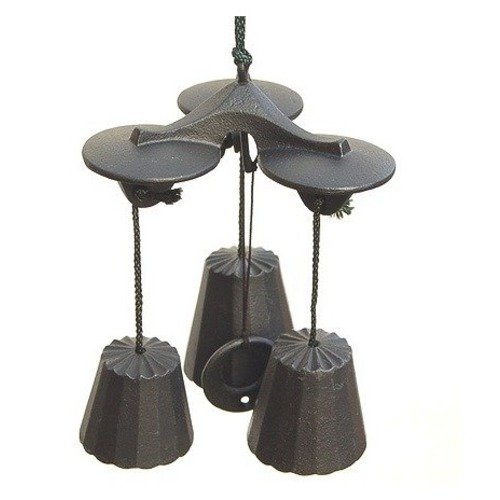 三重奏風鈴　黒竹風鈴スタンド付き③ 三重奏風鈴 黒竹風鈴スタンド付き③