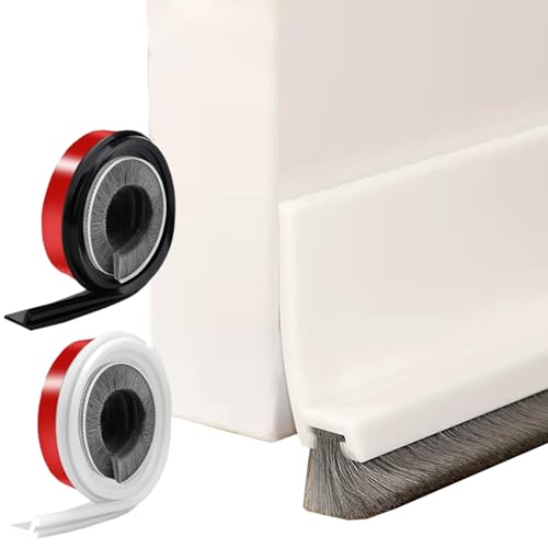 VIDSTW 2 Pezzi 30MM Paraspifferi Porta Blindata Paraspifferi Sottoporta Anti Insetti Autoadesiva Spazzola Sottoporta Rimovibile Sotto Porta Per Scarafaggi per Revenire Polvere Aria Fredda e Insetti