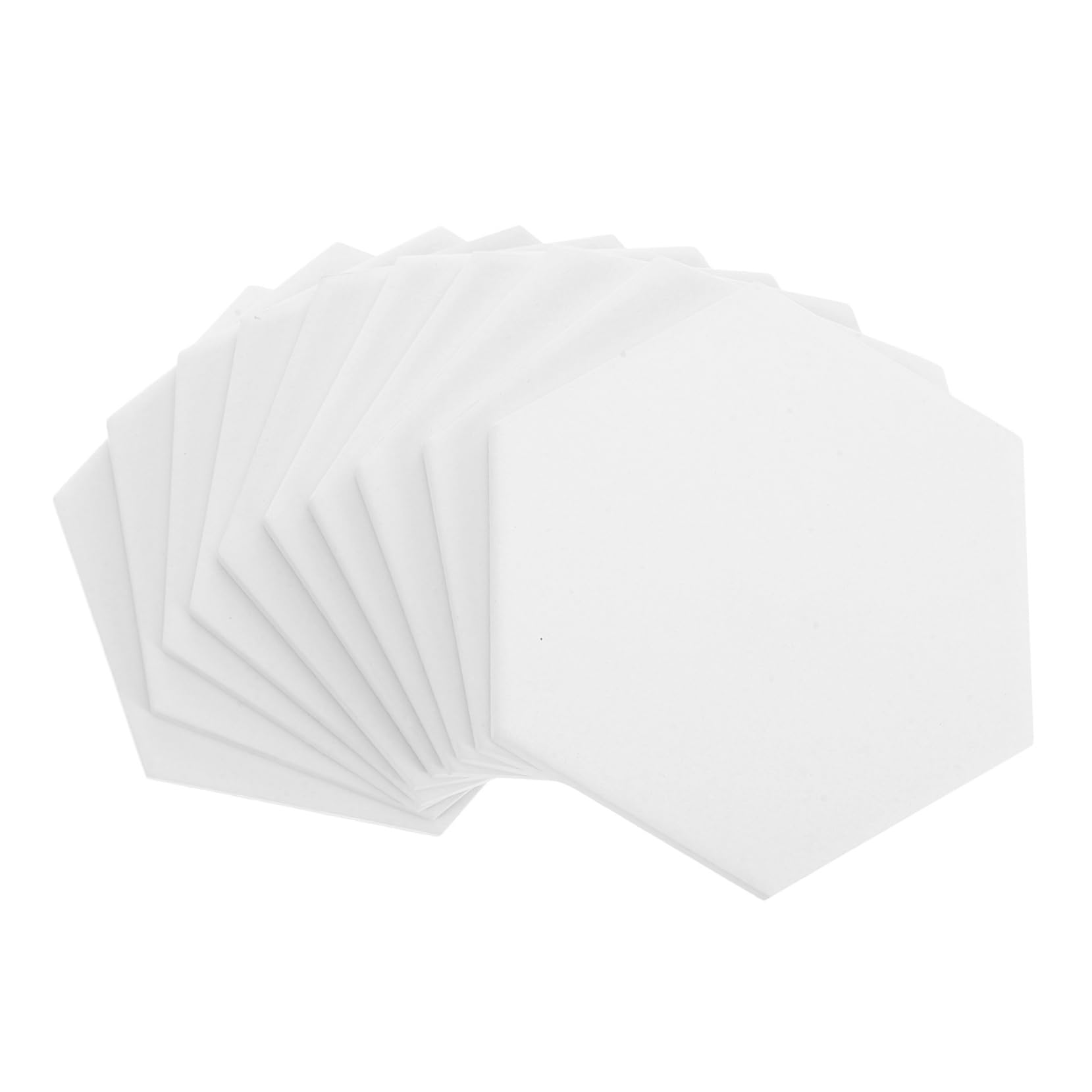 Sottobicchieri Esagonali in Ceramica 10 Set per Sublimazione