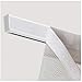 Bastone per Tenda a Pannello per Vetro - Barra con Strappo Accorciabile + Supporti + Peso piattina Tendine Porta Finestra infisso Profilo Binario riloga Alluminio Tende a Pacchetto (Bianco RAL, 40cm)