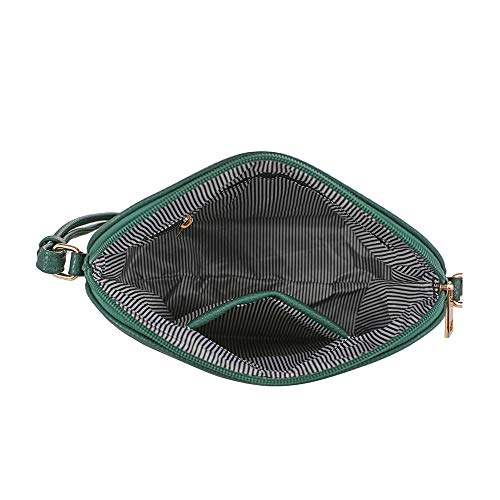 Image of SG SUGU Lunar Lightweight Medium Dome Crossbody Bag Shoulder Bag with Tassel | Zipper Pocket | Adjustable Strap
