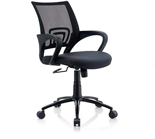 Vivan Interio Nano Ergonomic Chair in Black Colour MS Base (Metal)