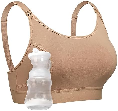 Momcozy Hands Free Pumping Bra, Adjustable Breast-Pumps Holding a...