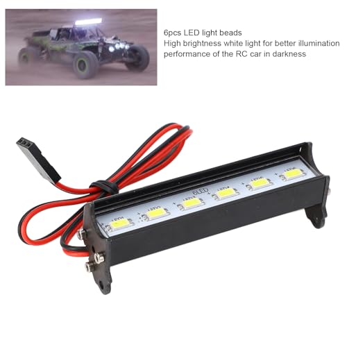 Evita pérdidas de control: Kit Luces LED RC 70mm de techo aluminio blanco para conducción nocturna 3