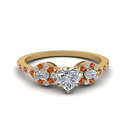 Bague de fiançailles cœur plaqué or, résout le choix d'un bijou éclatant durable