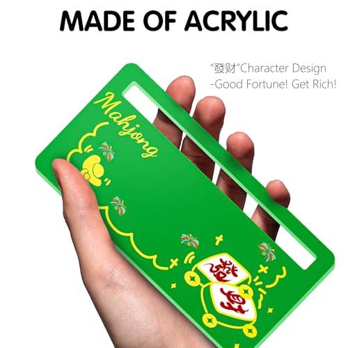 Juego 4 piezas Mahjong Line Finder acrílico miniatura 3