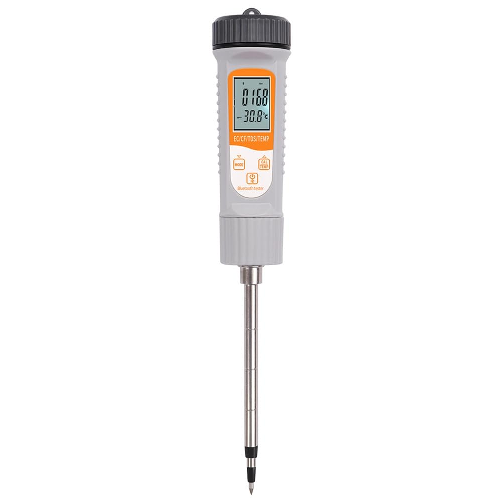 Littimoon Smart Tuya Soil EC Meter Bluetooth Soil Conductivity Tester Temperature TDS/Analyzer for Hydroponics Planting Garden