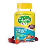 Culturelle Kids Multivitamin + Probiotic For Kids (Ages 2+) - 60 Count, Peach-Orange & Mixed Berry Flavor - Digestive Health & Immune Support Gummies with Lutein to Support Eye Health