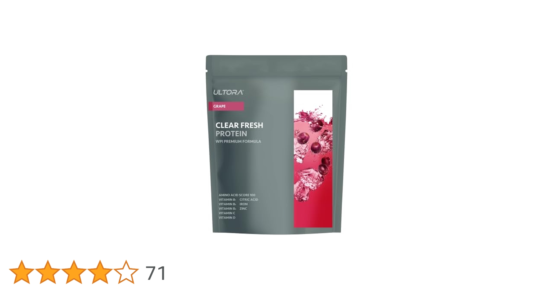 クリアプロテイン　グレープ　パイナップル　ウルトラ　500g 2袋　ULTORA Amazon | ULTORA ウルトラ クリア クリアプロテイン プロテイン