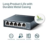 TP-Link TL-SG105 5-Port Gigabit Ethernet Splitter Switch, 5 RJ45 Metal Ports 10/100/1000 Mbps Network Switch, Desktop/Wall-Mount, IGMP Snooping, Extend Wired Network for Home Offices, Steel Case - Image 7