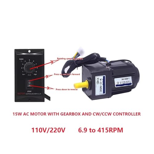 Motor de velocidad regulable de CA 3RK15GN-C 15W transmisión 3GN controlador US-52 2