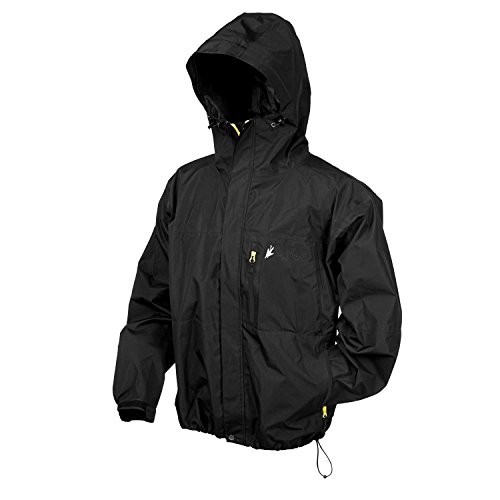 FROGG TOGGS Men's ToadRage II Waterproof Rain Jacket, Black, Large