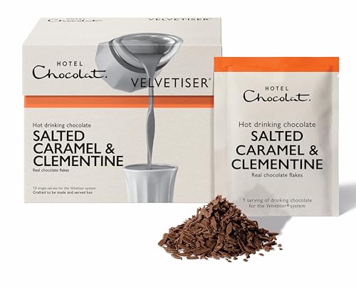 Hotel Chocolat - Salted Caramel & Clementine Hot Chocolate Sachets