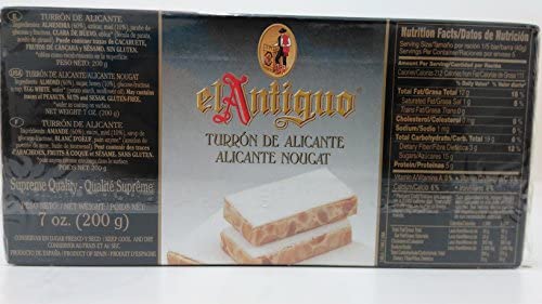 Miniatura 3 de El Antiguo Calidad Suprema Turrón De Azlicante - Turrón Alicante 7 oz