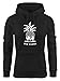Produktbild Neverless® Hoodie Damen Totenkopf Ananas Schriftzug Bad Karma Kapuzen-Pullover schwarz L