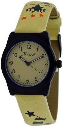 Bonett 1201B – Watch for Children, Leather Strap Beige